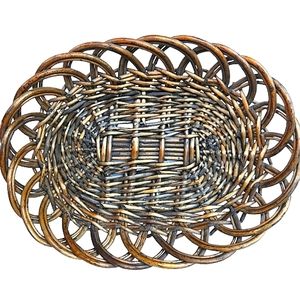 Oval Wicker Basket 14 Inch Wide